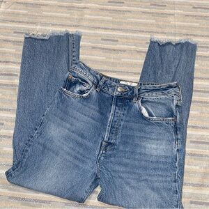 We The Free Button‎ Fly Raw Hem Jeans Size 27